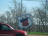 USA - Joliet IL - Jolirt Kicks Route 66 Sign (7 Apr 2009)